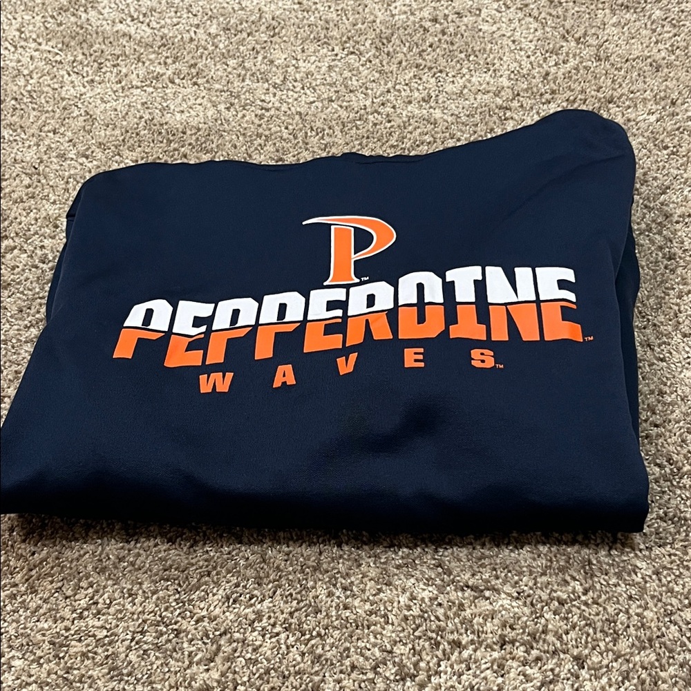 Pepperdine Waves Navy Hoodie XL